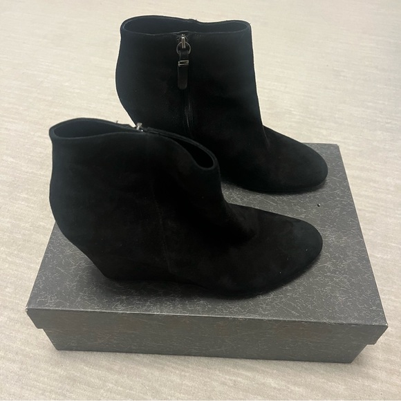 Via Spiga Harrison Suede Wedge Booties - Picture 7 of 7